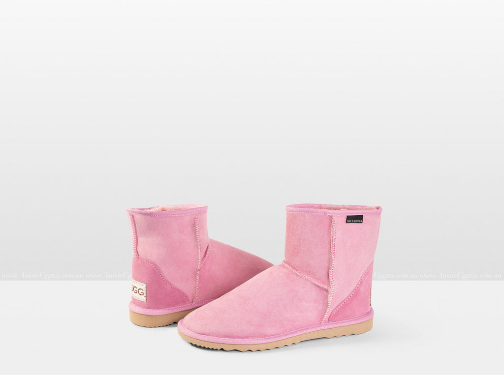 Adults Pink Classic Ultra Short Ugg Boots