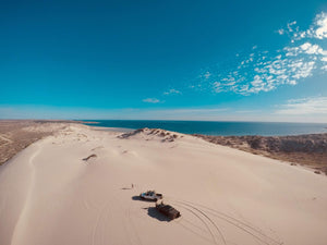 Aussie Uggies visit Coral Bay Sand Dunes