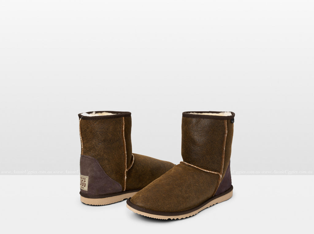Aussie Uggies Adults Bomber Chestnut Classic Short Ugg Boot