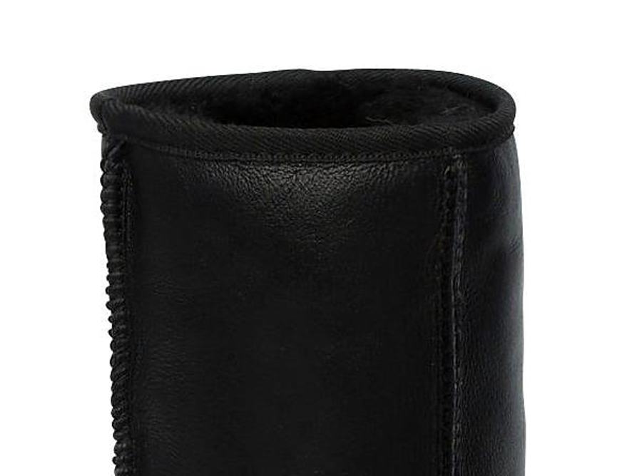 Black leather uggs clearance tall