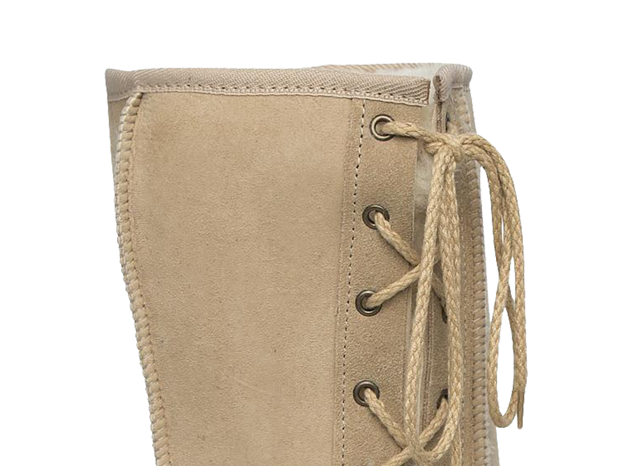 Adults Sand Lace Up Tall Ugg Boot Cuff