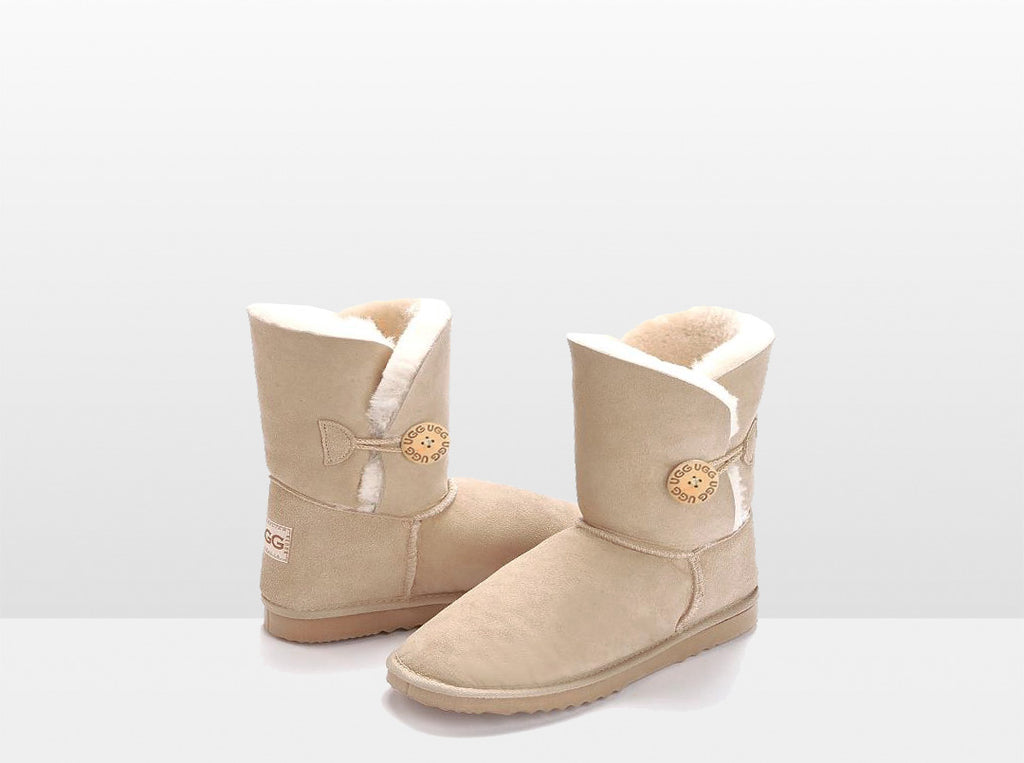 Adults Sand Bella Button Ugg Boot