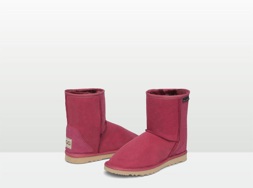 Adults Burgundy Classic Short Ugg Boots