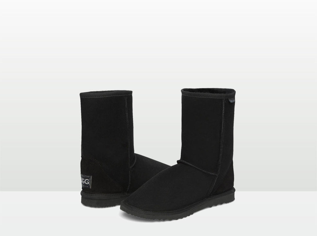 Adults Black Short Deluxe Ugg Boots