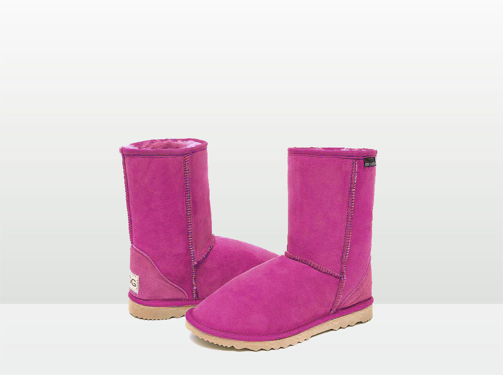 Adults Bright Rose Short Deluxe Ugg Boots
