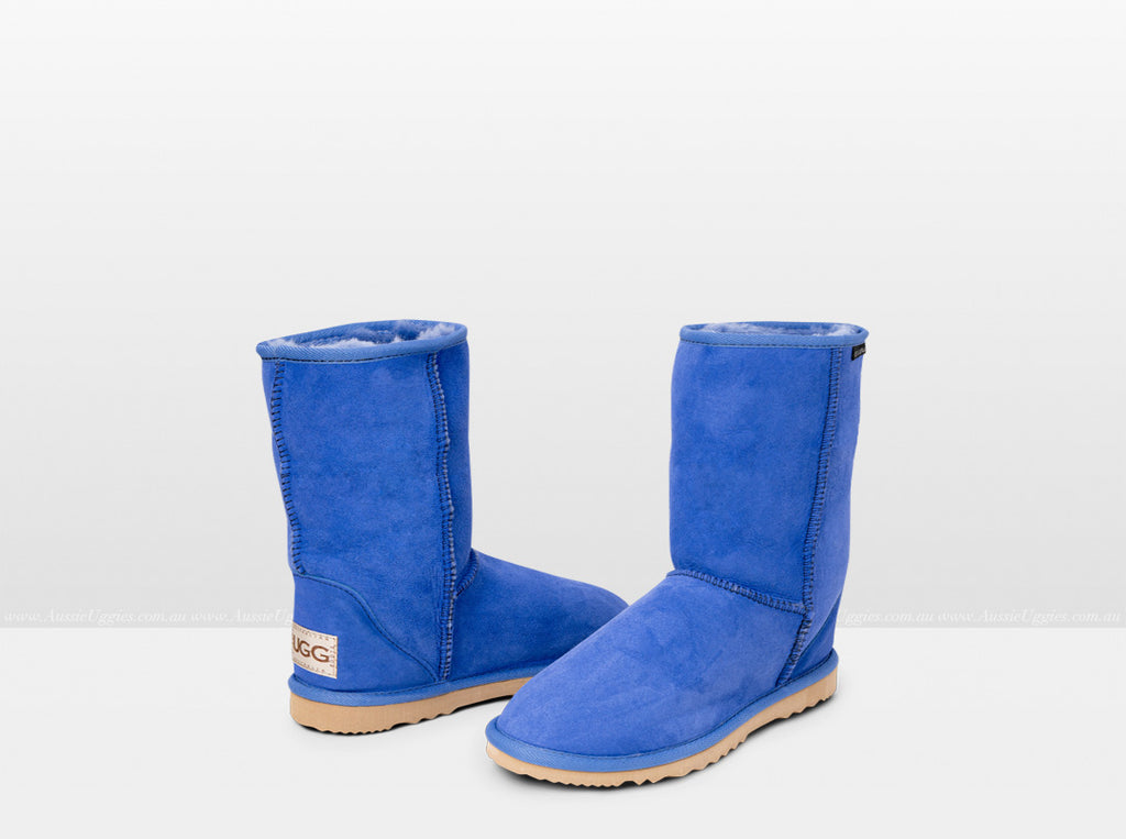 Adults Electric Blue Short Deluxe Ugg Boots