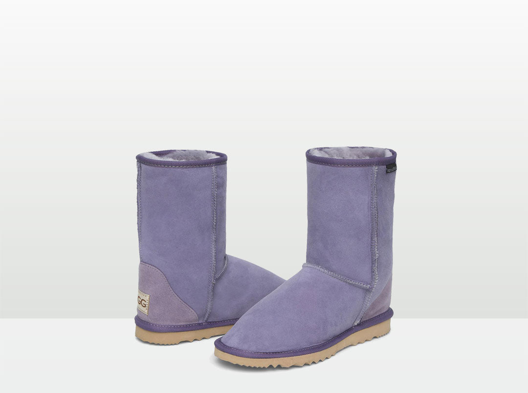 Lilac Sheepskin Boots Comfort and Style by Aussie Uggies