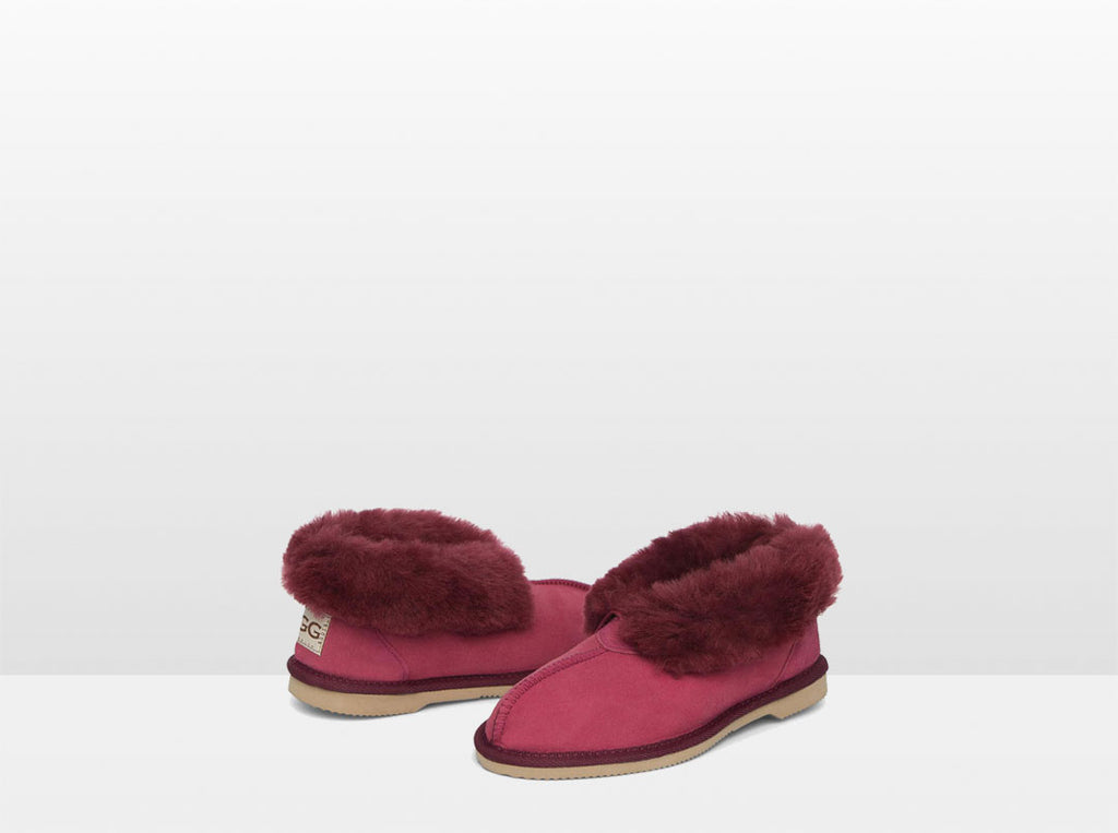 Adults Burgundy Classic Ugg Style Slipper