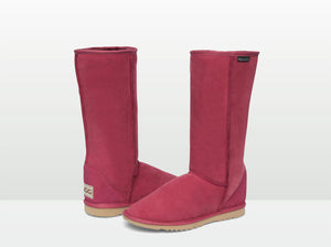 Burgundy bearpaw boots shop