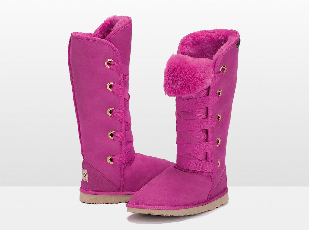 Adults Bright Rose Dance Tall Ugg Boot