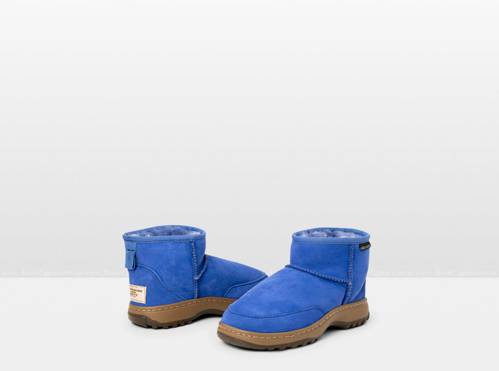 International Adults Electric Blue Classic Mini Ugg Boots Outdoor Sole