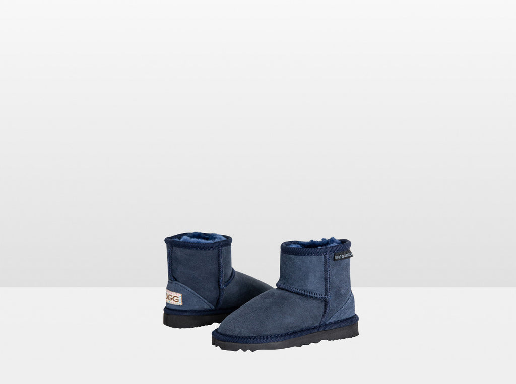 Sale Kids Ultra Short Sheepskin Boot Navy