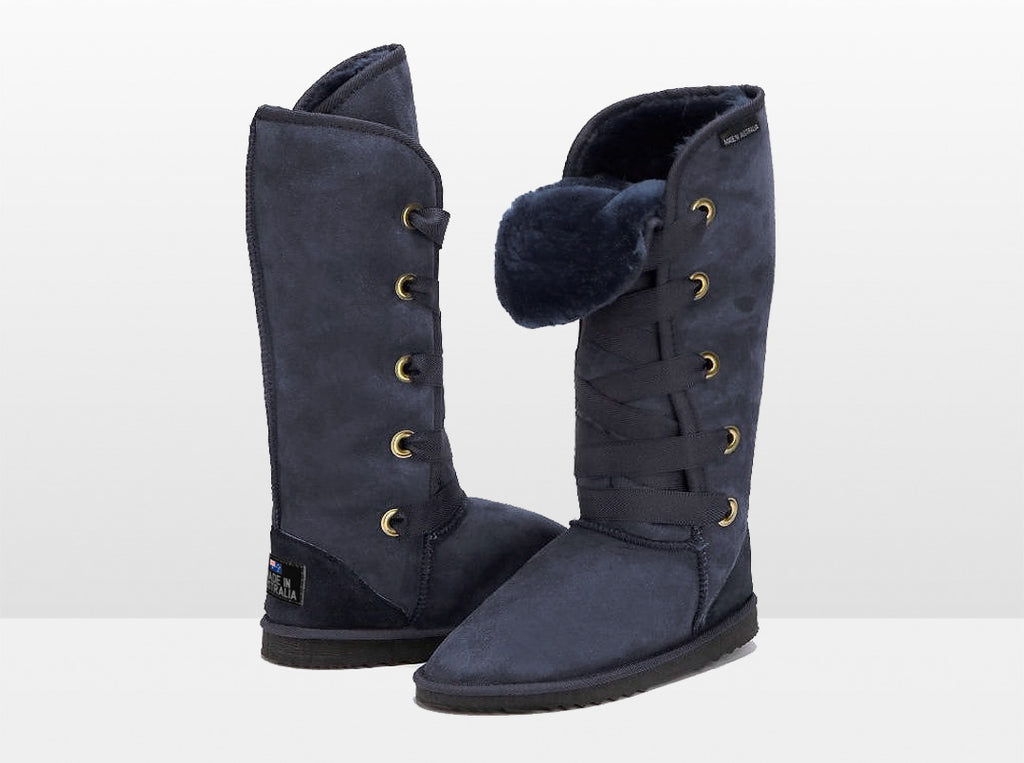 Aussie Uggies International Dance Tall Boot Navy